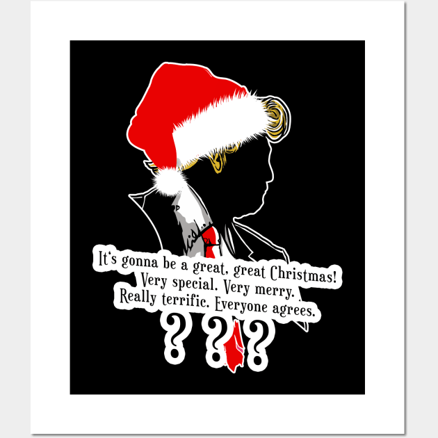 Anti Trump Caricature - Merry Christmas 2 Wall Art by EDDArt